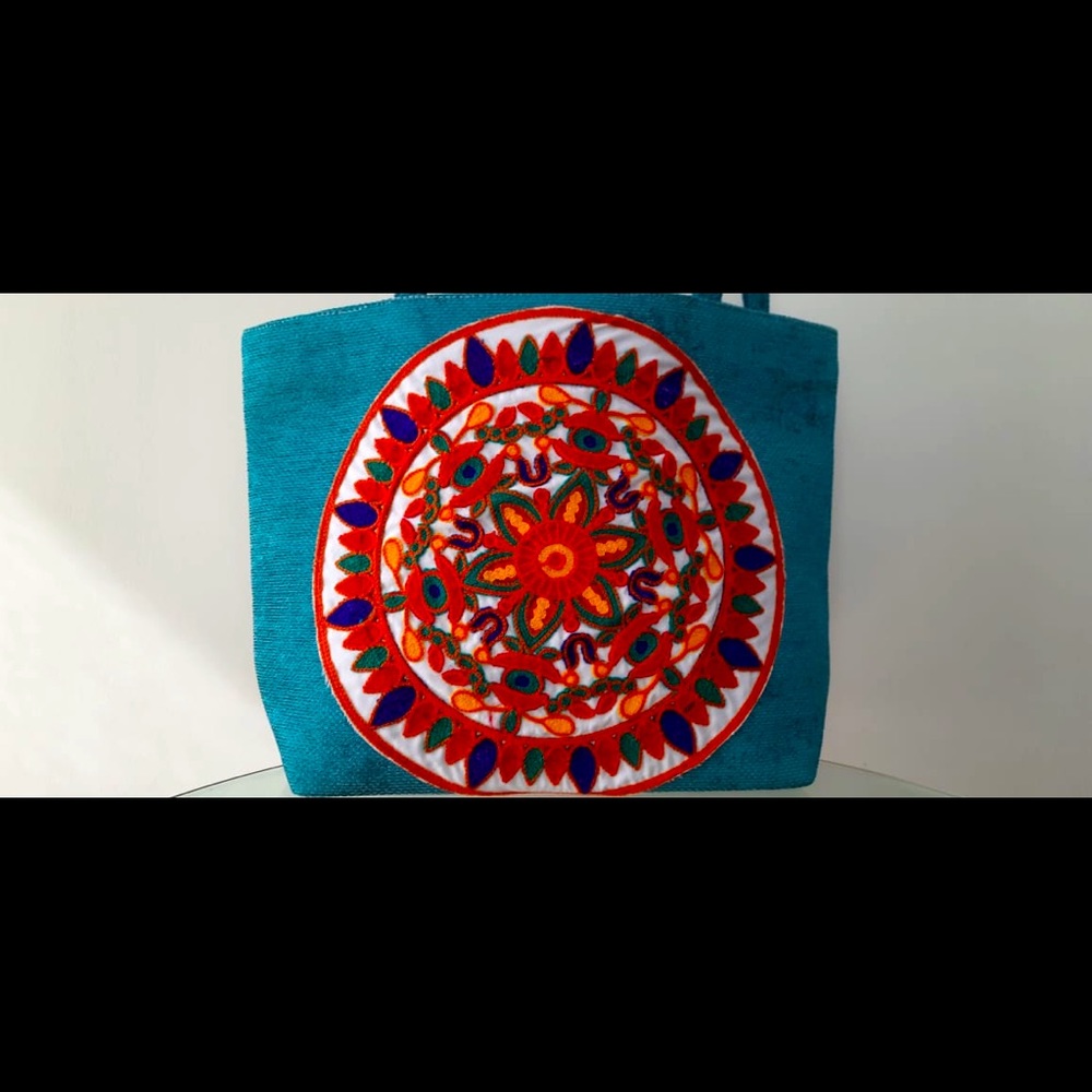 New handbag handmade embroidery/bead tote shoulder